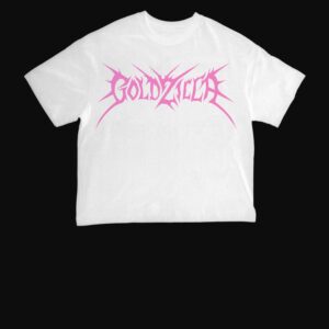 "Goldzilla" Logo Weißes Shirt (Größe XL)